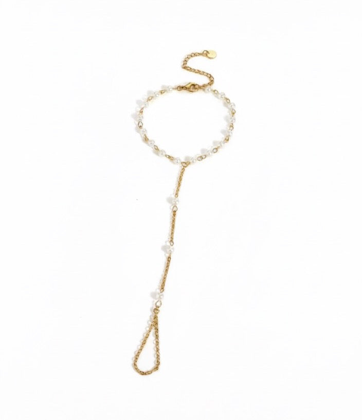 'Pearl' Hand Chain - Gold
