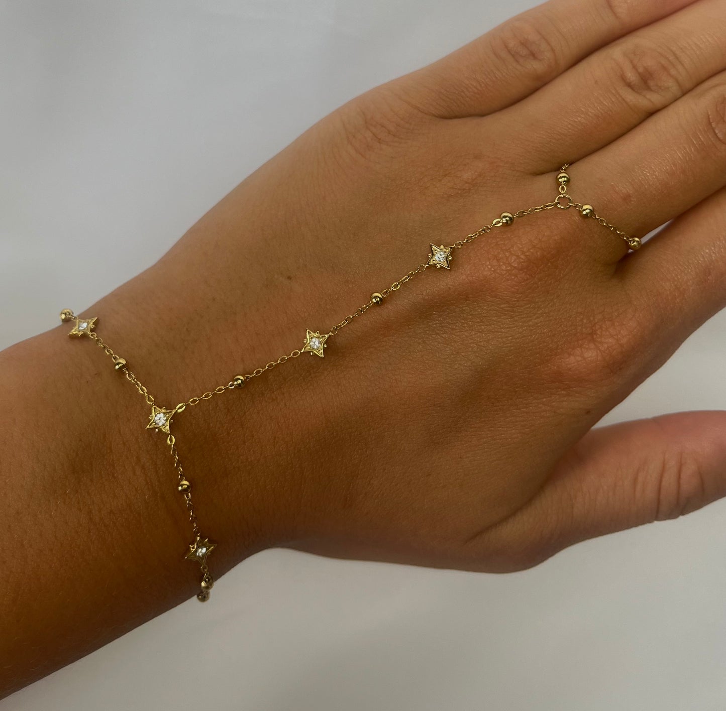 'Ethereal' Star Hand chain - Gold/Silver