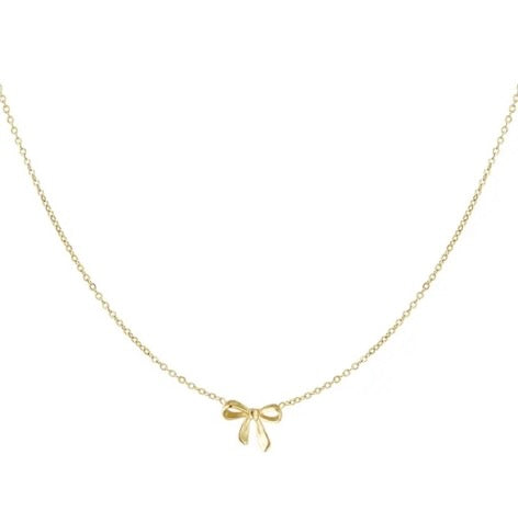 'Dreamer' Bow Necklace - Gold/Silver